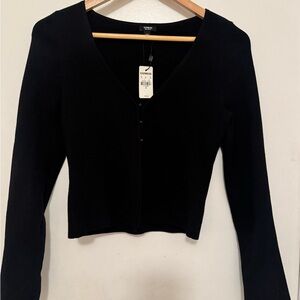 Express Women's Black Button Down Shirt